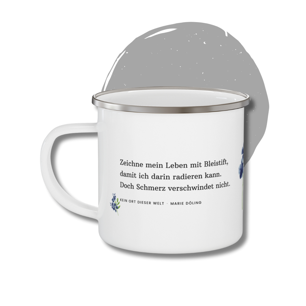 Emaille Tasse #ichbinfiona - Kein Ort dieser Welt