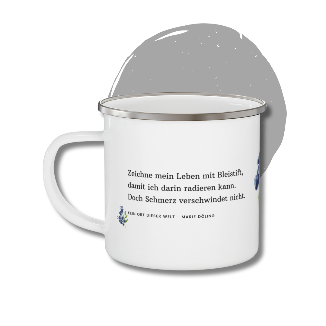 Emaille Tasse #ichbinfiona - Kein Ort dieser Welt