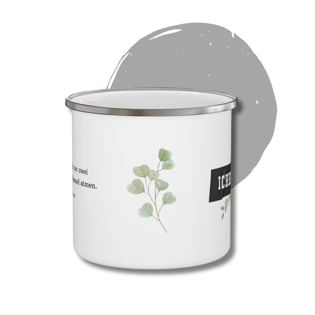 Emaille Tasse #ichbinfiona - Kein Ort dieser Welt