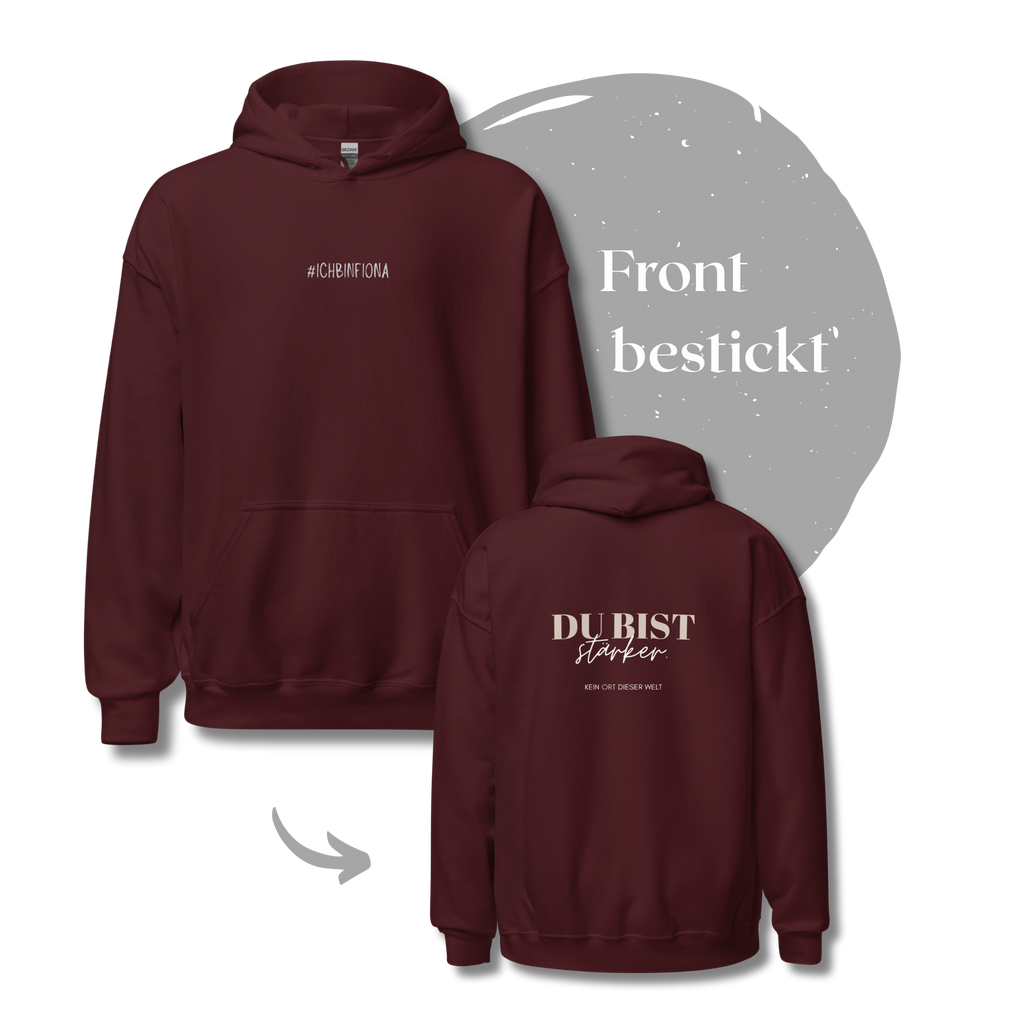 »Du bist stärker!« - Hoodie