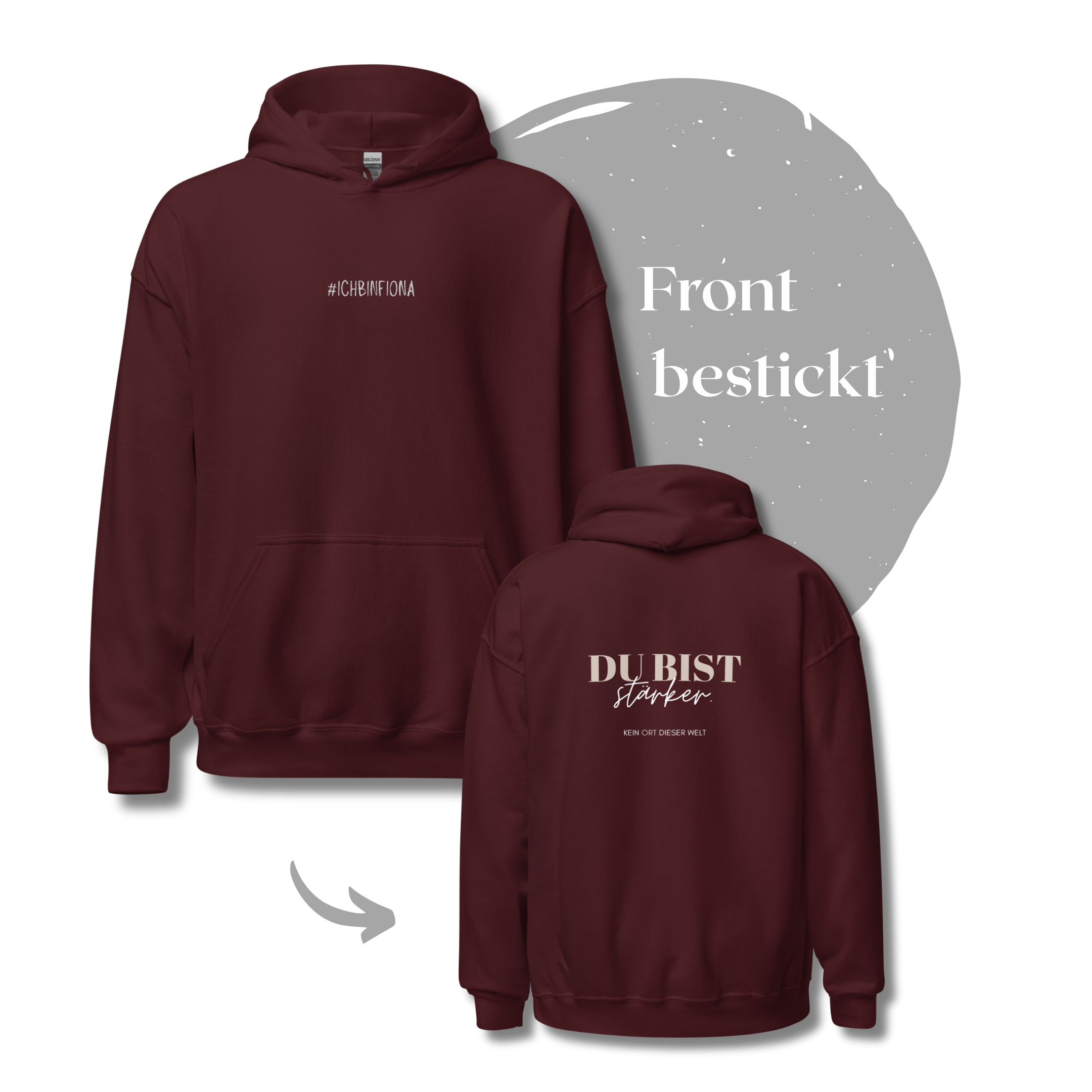 »Du bist stärker!« - Hoodie