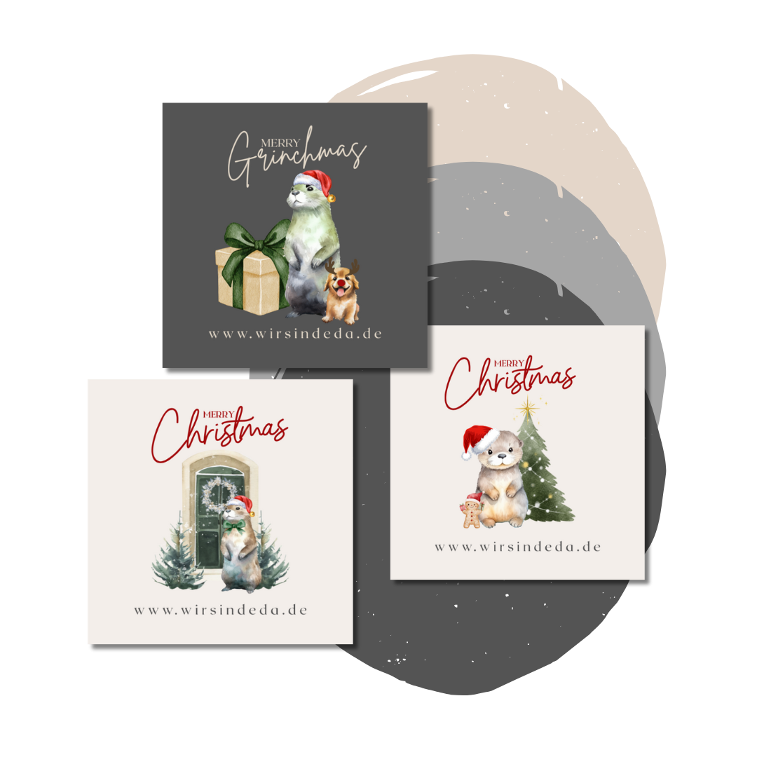 Otter Magneten - Weihnachtsmotive