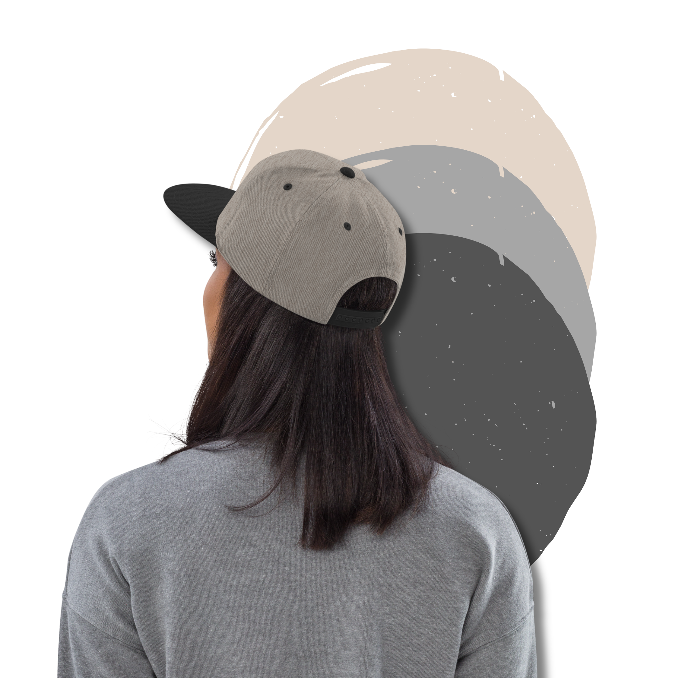 »eda« - Snapback-Cap hellgrau