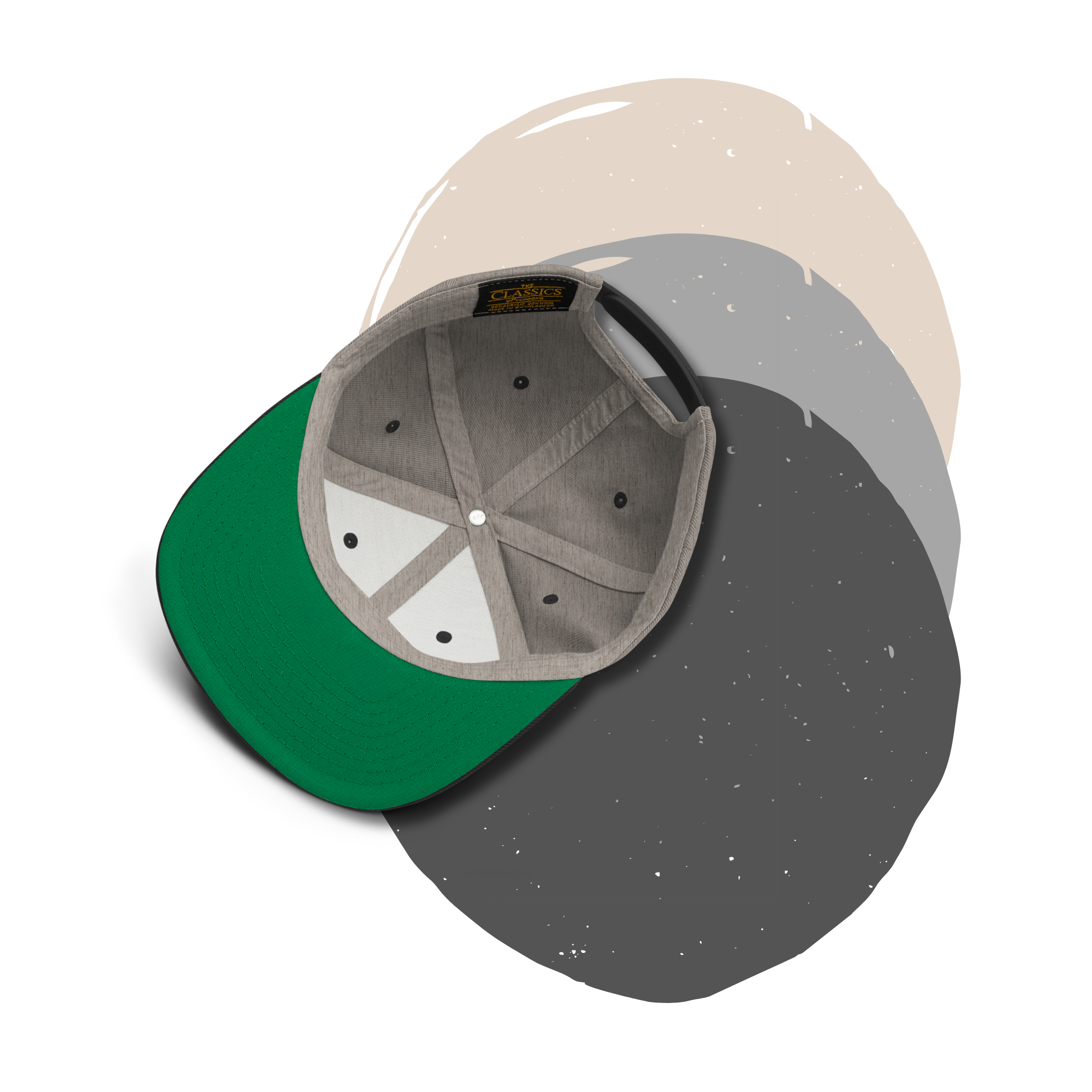 »eda« - Snapback-Cap hellgrau