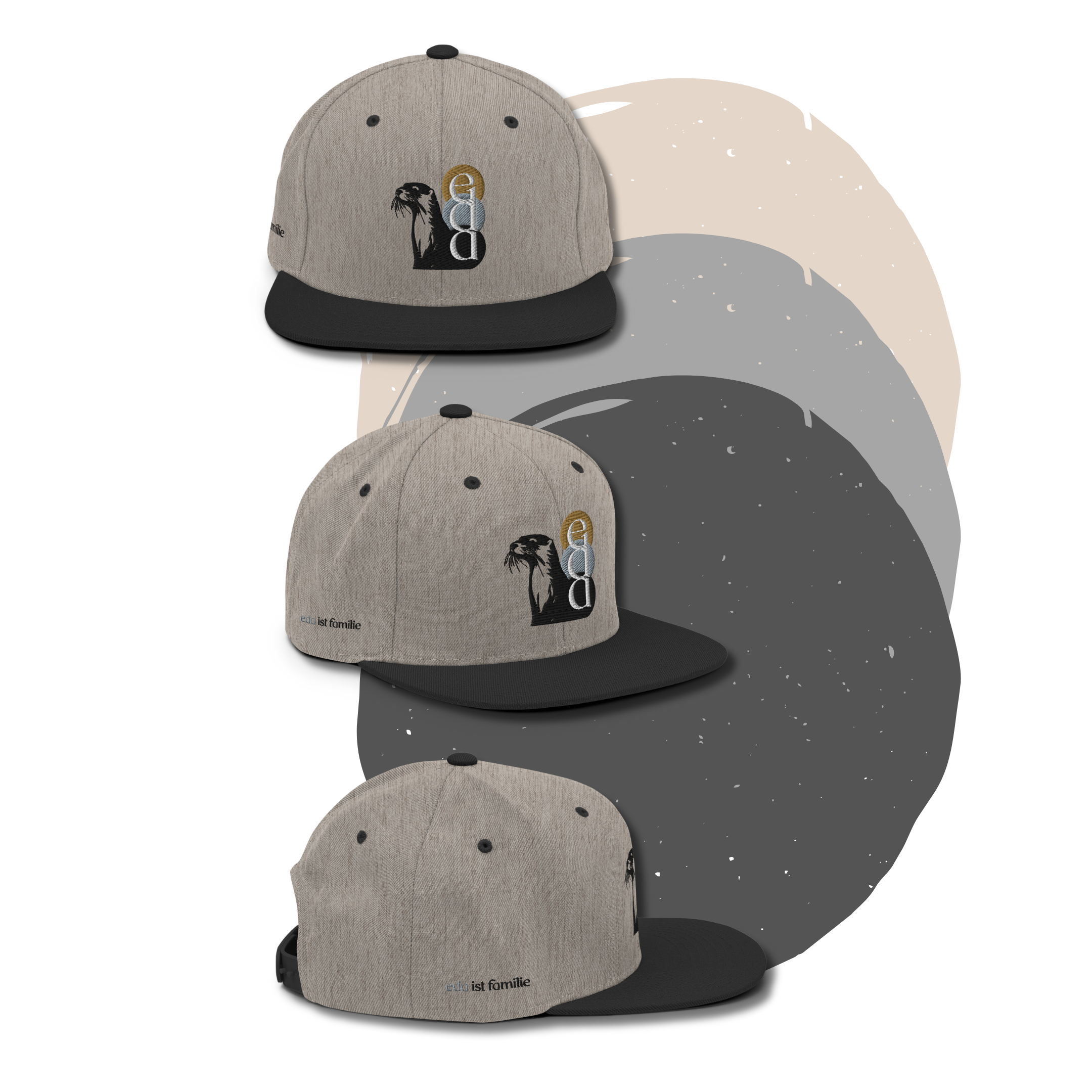 »eda« - Snapback-Cap hellgrau