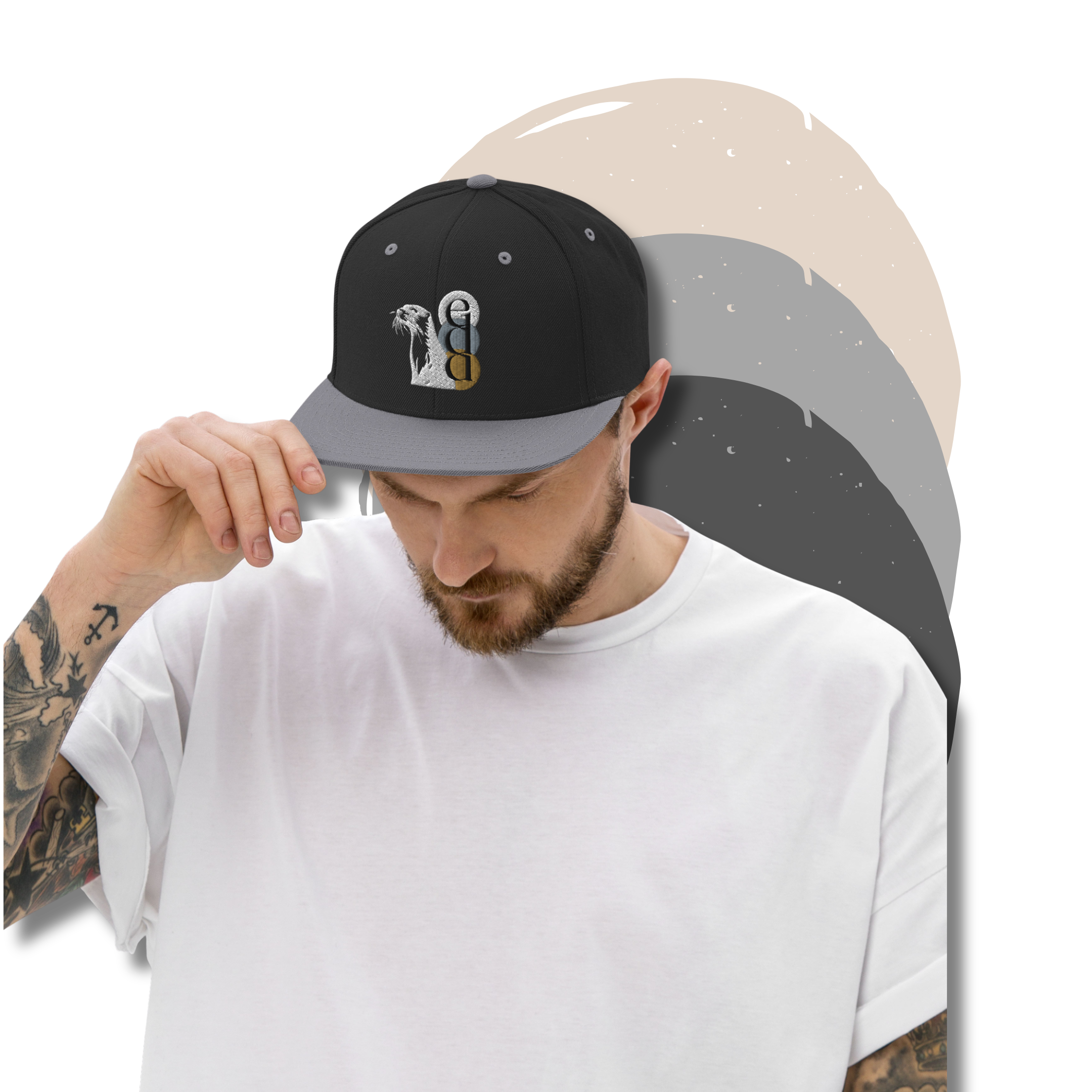 »eda« - Snapback-Cap schwarz