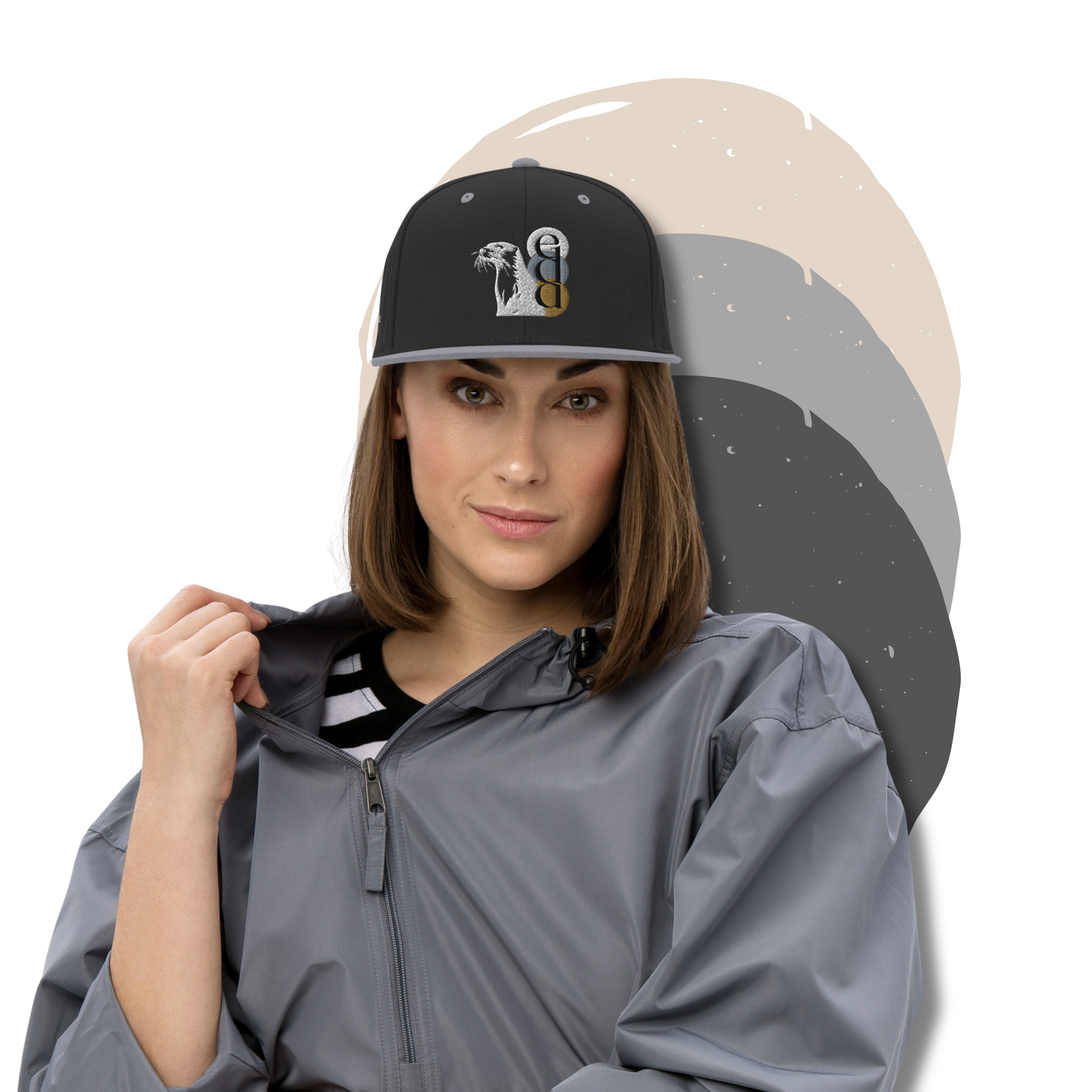 »eda« - Snapback-Cap schwarz