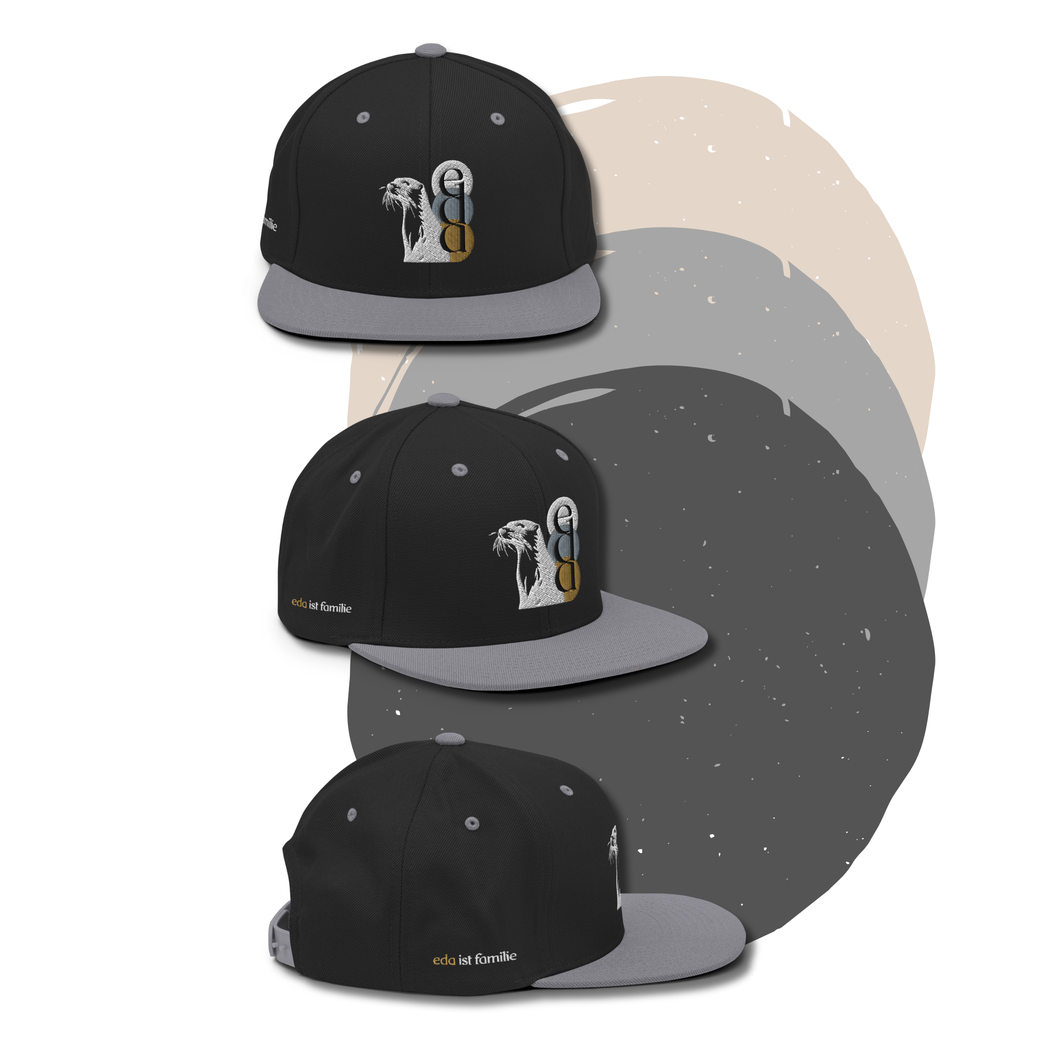 »eda« - Snapback-Cap schwarz