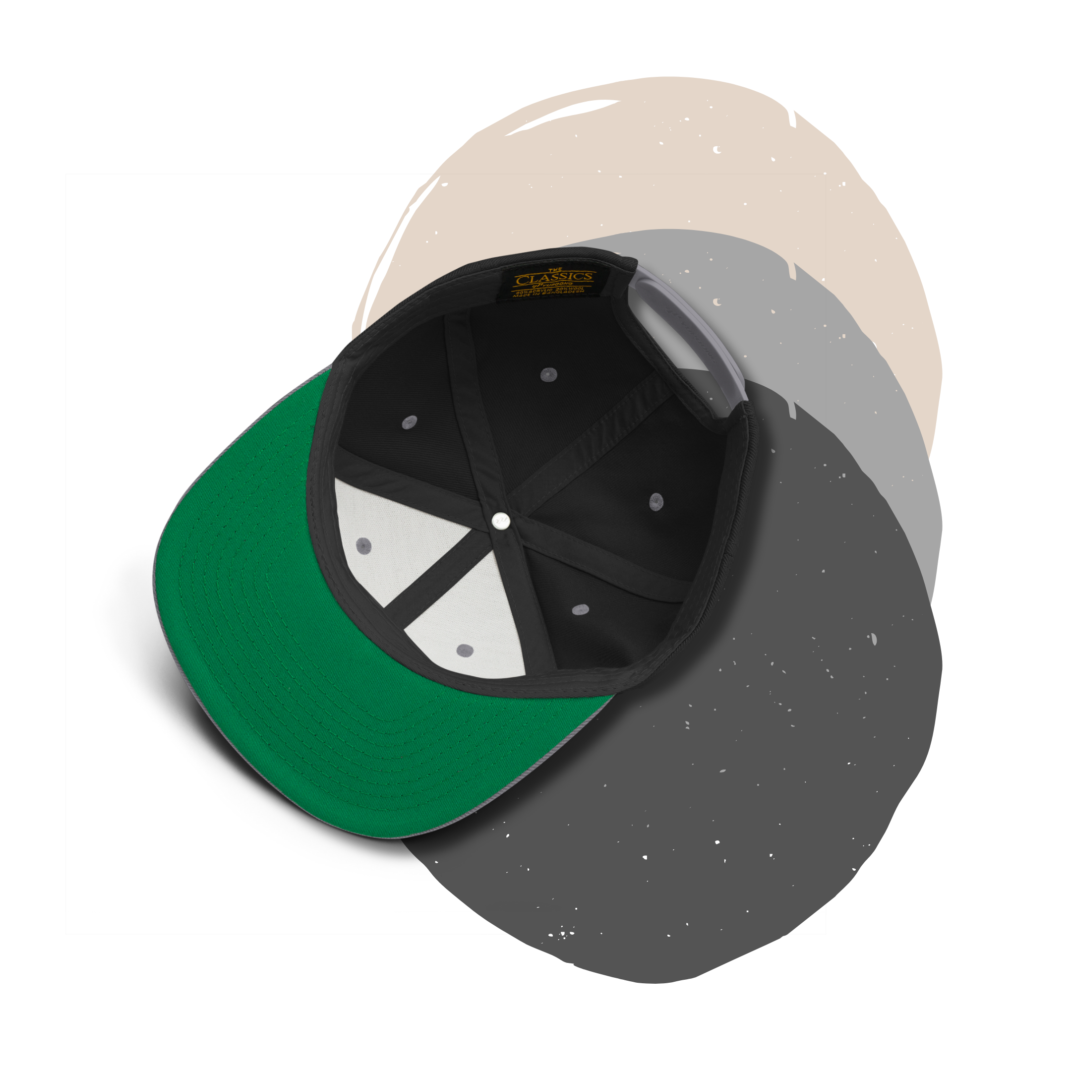 »eda« - Snapback-Cap schwarz